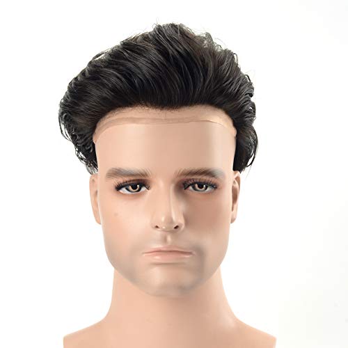Lordhair Medium Density Lace Toupee For Men 1b Hair Piece Hair