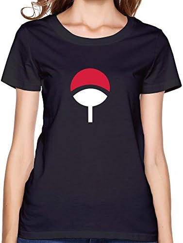 Billwu Women's Uchiha T-shirt - L Black