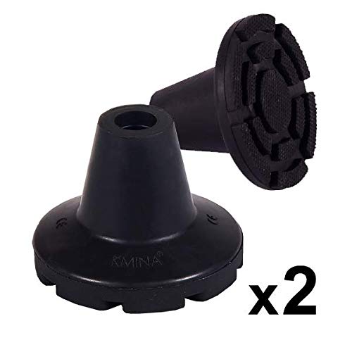 KMINA Crutches Rubber Ends 19 mm 3/4'',18 mm and 17 mm, Walking Stick