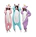 Rainbow Fox Homewear Adults Unicorn Pajamas Unicorn Cosplay Costume Sleepwear Halloween Costumes