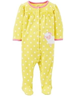Just One You Baby Girls' Sheep Sleep N Play - Yellow/White