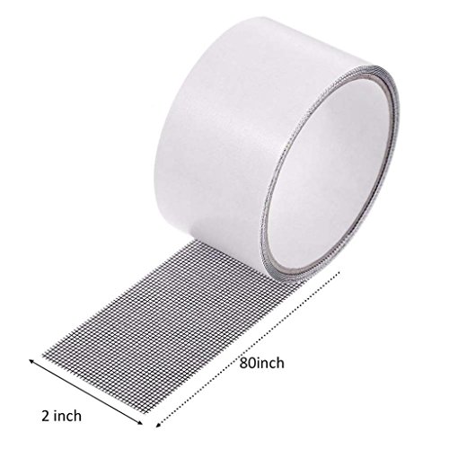 Window Screens Repair Tape, Fly Screen Door Insect Repellent Repair Tape Waterproof Mosquito Screens Cover (White)