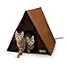 K&H Pet Products Multi-Kitty A-Frame Heated Cat House, Kitty Outdoor Insulated Shelter, Chocolate 35 X 20.5 X 20 Inches