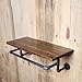 Wendy JINGQI DIY Industrial Pipe Shelves Wall Mounted,Clothing Rack Rustic Floating Wall Shelf with Metal Pipe Frame,Multi-Purpose Use (100CM)