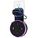 Echo Dot Wall Mount Case Holder Stand for Alexa Dot 2nd Generation TOOVREN Space-Saving Hanger for Smart Home Speaker without Mess Wires or Screws - Short Charging Cable Included (black)