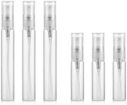 Set of 6 Perfume Bottles Spray Bottles Thin Mist Travel Bottles Glass Refillable Small Portion Container 5ml 10ml Set of 6 Perfume Bottles Spray Bottles Thin Mist Travel Bottles Glass Refillable Small Portion Container 5ml 10ml