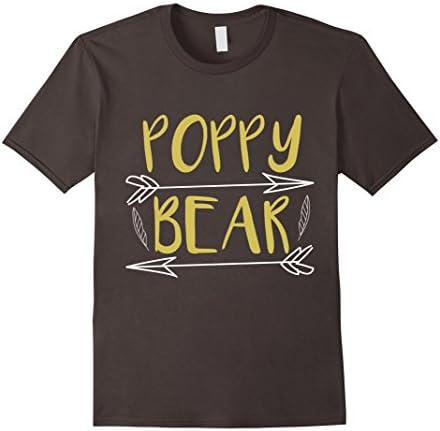 Mens Poppy Bear Funny Family Matching Shirts Set Large Asphalt