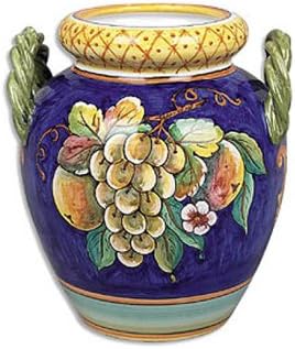 Hand Painted Vase - Deruta Uva Fresco