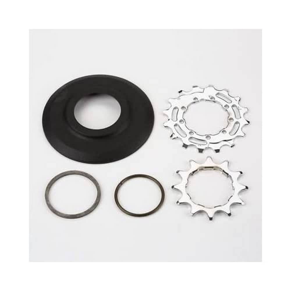 Brompton Sprocket set incl chain guide disc 3/32' 9-spline - 12/16T (2-spd)