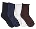 K. Bell Women's Relaxed Roll Top Crew Socks, 4 Pair