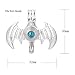 10pcs Bat Pearl Cage Bright Silver Beads Cage Locket Pendant Jewelry Making-for Oyster Pearls, Essential Oil Diffuser, Fun Gifts (Bat)