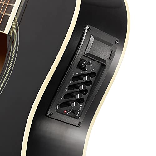 Jameson Guitars Full Size Thinline Acoustic Electric Guitar with Free