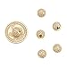 NBEADS 10pcs 10mm Brass Clear Gemstones Cubic Zirconia CZ Stones Pave Micro Setting Disco Ball Spacer Beads, Round Bracelet Connector Charms Beads for Jewelry Making