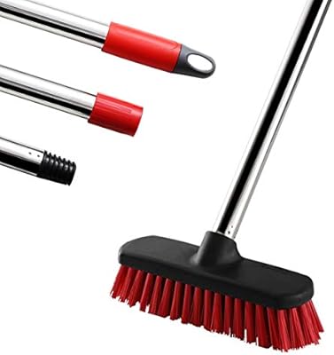 Amazon Com Geero Floor Scrub Brush With Adjustable Stainless