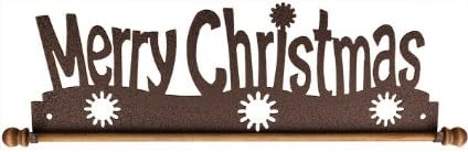 Ackfeld 16" Merry Christmas Metal Wall Craft Quilt Textile Holder Hanger