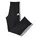 adidas Performance Men's Basketball New Double Up Pants, Black/Dark Onix, Medium
