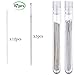 Large Eye Sewing Needles 2.2 inches (5 Pieces) in Storage Tubes and Small Needles 1.6 inches (12 Pieces)