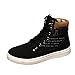Gaorui Fashion Men suede boots Lace up Loafers High Top Sneakers Ankle Shoes