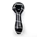 4.5 Inch Striped Big Glasswre with Great Air Flow Protable Thick and Durable Art Glass（Classical Striped Black)