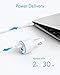 USB C Car Charger, Anker 49.5W PowerDrive Speed+ 2 Car Adapter with One 30W PD Port for MacBook Pro/Air, iPad Pro, iPhone 14 13 12 Pro Max, Galaxy S22, and One 19.5W Fast Charge Port for S8 and More