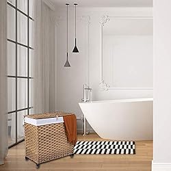 Crehomfy Laundry Hamper with Wheel and Removable