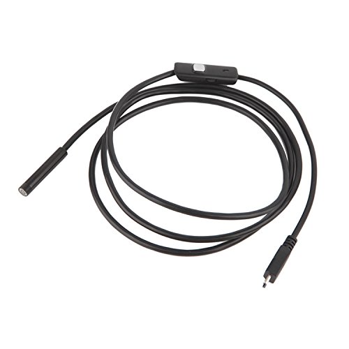 USB Endoscope, EVIDA Android OTG& Micro USB Inspection Camera Soft Cable Waterproof with 6 Adjustable Brightness LED Light â€“ 6.5ft (2 M) (0.3Megapixels)
