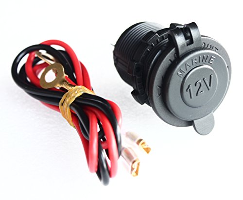 Bandc Waterproof Marine Motorcycle ATV Rv Power Outlet Socket Receptacle Dc 12v Plug with Wire