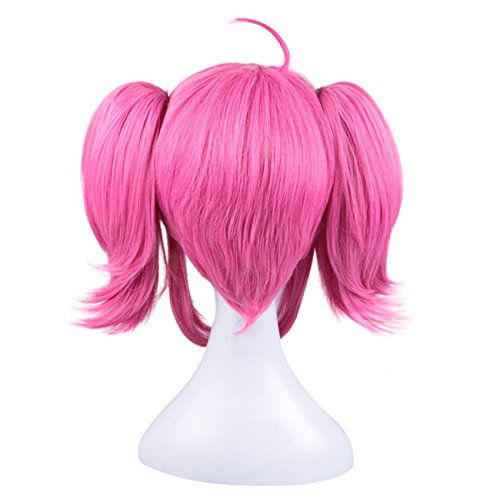 DAZCOS Luminosity Lady Star Guardian Lux Cosplay Wig with Ponytails Pink - Image 2