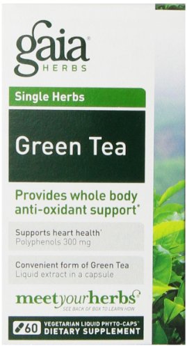 Gaia Herbs Green Tea Liquid Phyto-Capsules, 60 Count Gaia Herbs Green Tea Liquid Phyto-Capsules, 60 Count