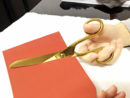 MultiBey 7" Straight Recycled Stainless Steel Scissors Copper Gold Fabric or Paper Shears