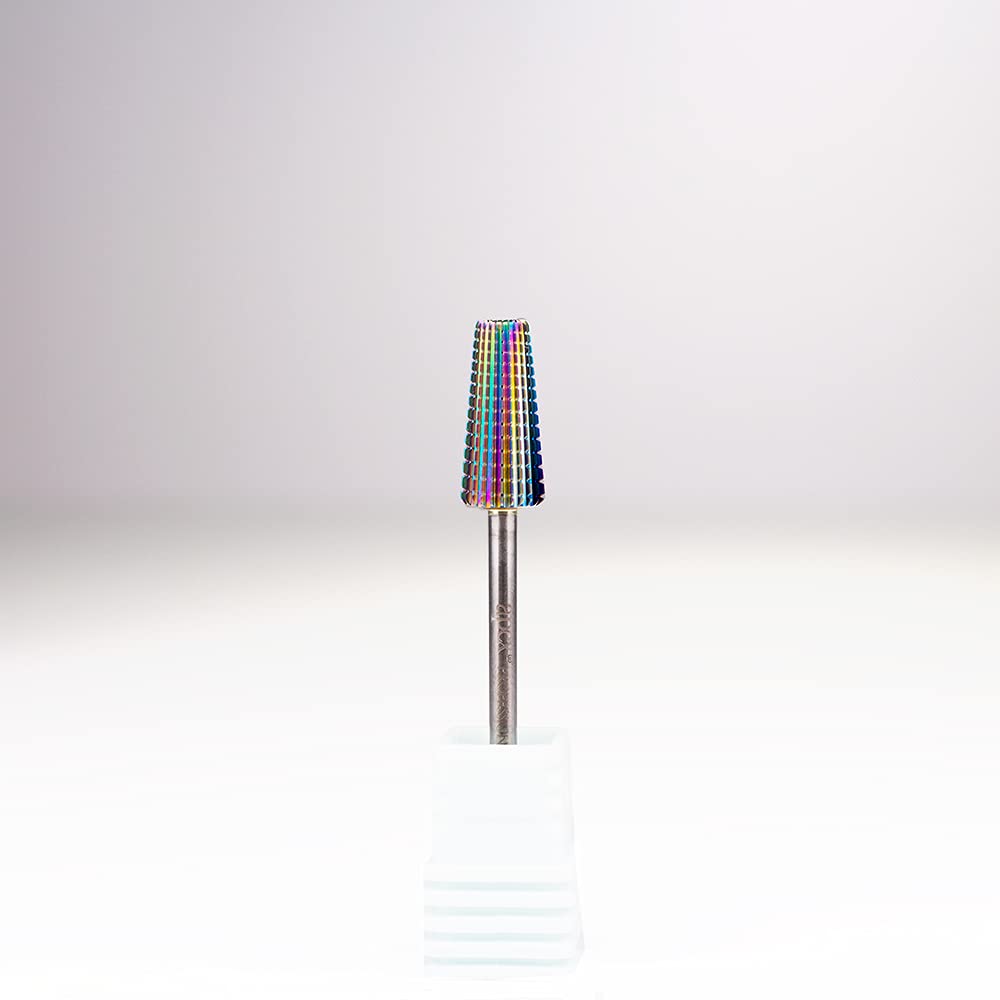 New* Apex® Professional 5 in 1 Tungsten Carbide Electric Nail Drill Bit 3/32 inch, 2.35mm Shank for Gels, Acrylics, Nail Art, Manicure, Pedicure, Salon Professional Nails (Medium)