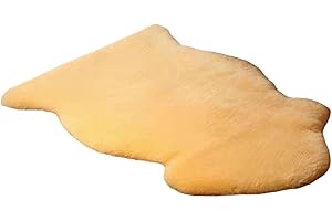 DUMI Medical Grade Australian Merino Sheepskin Pad 24"x36" Cornsilk - Hospital Pressure Relief Mattress Topper - Natural Wool