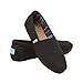 Toms Women's 10002472 Canvas Alpargata Flat, Black, 7 M US