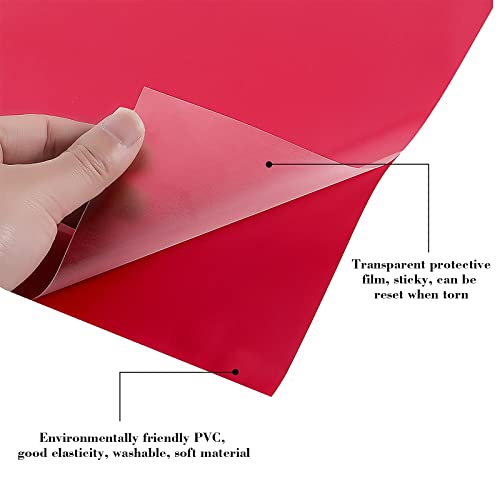 Victarvos Plotterfolien-Set 33 Stück für Starter, Vinylfolie Plotter Selbstklebend 30.5 x 30.5 cm für Cricut, Set mit 30 Plotterfolien und 3 Transferfolien, in 28 Farben