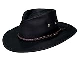 Outback Trading Co Men's Co. Grizzly Upf50 Sun Protection Oilskin Hat - 1486 Brown