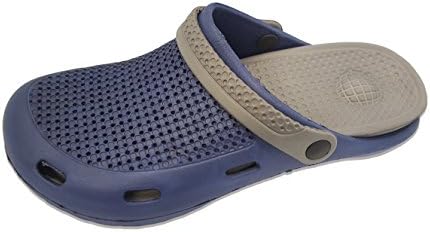 Slipper Rack Men Clogs Lightweight Garden Clogs, Slippers for Men (8, Navy)