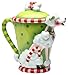 Appletree 8-Inch Ruby's by Babs Ceramic Teapot