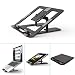 Foldable Laptop Stand Holder,Klearlook 7 Adjustable Height and Angle Portable Ventilated Laptop Riser Cooling Pad with Carry Bag,Ergonomic Aluminum Tray Mount for Laptop/Notebook/Tablet Computer