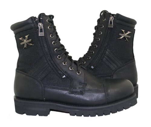 X Element Xelement 1506 Impact Mens Black Motorcycle Biker Boots - 10 - Want It All