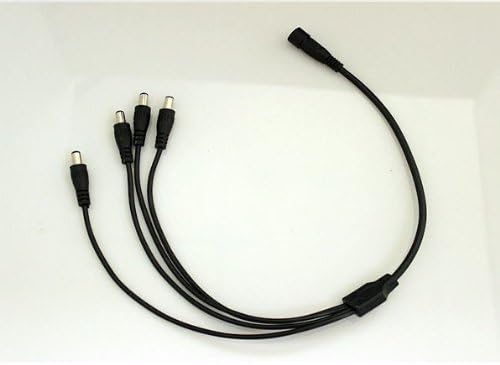 BW 1 to 4 Way DC Power Splitter CCTV for Security Cameras, Black - Image 5
