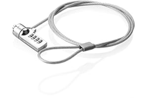 axGear Laptop Security Lock for Notebook with Password SAFTY Chin Cable