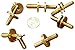 JWL HAWNKOA PRODUCTS Solid Brass Cane Connectors Couplers 3/8