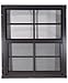 Shed Windows 24" W x 27" H - J-Lap - Playhouse Windows (Brown)