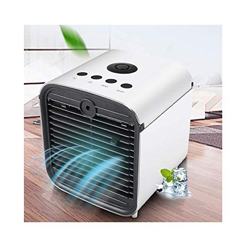 ZQDL Mini USB Air Conditioner with Portable Air Conditioner Spray Humidification UV Lamp Disinfection with Colorful Night Light