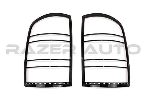 Razer Auto 07-15 GMC Sierra Black Tail Light Bezel