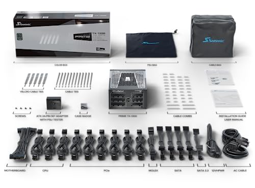 Seasonic Prime Tx 1300 Atx 3.0 1300Watt Full Modular 80+ Titanium Psu/Power Supply - View 14
