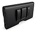 Bomea Phone Holster Designed for Samsung Galaxy S10e, S7, S6, S6 Edge Belt Case, Premium Belt Holster Case with Belt Clip Credit Card Holder Pouch Cover for Samsung Phone with Other Case On - Black