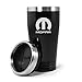 Au-Tomotive Gold, INC. Mopar Parts Black Stainless Steel Travel Mug Tumbler