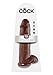 Pipedream King Cock with Balls, Brown, 12 Inch