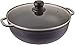 IMUSA USA Nonstick Caldero with Glass Lid, Blue 24cm